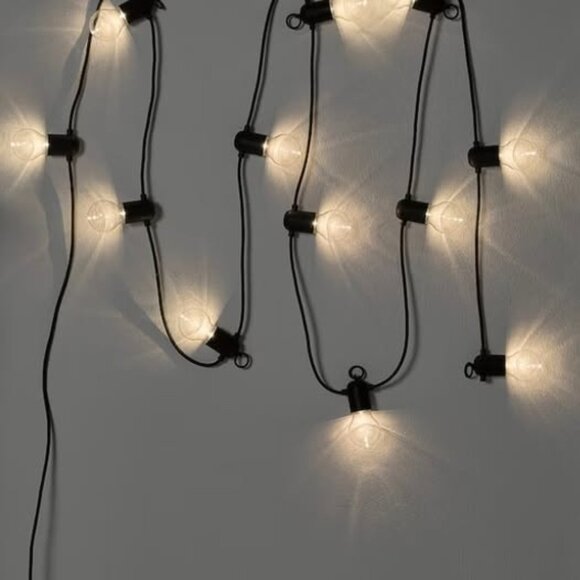 IKEA Other - NEW! IKEA SVARTRÅ LED string light (12 lights) Black/for Outdoor or Indoor